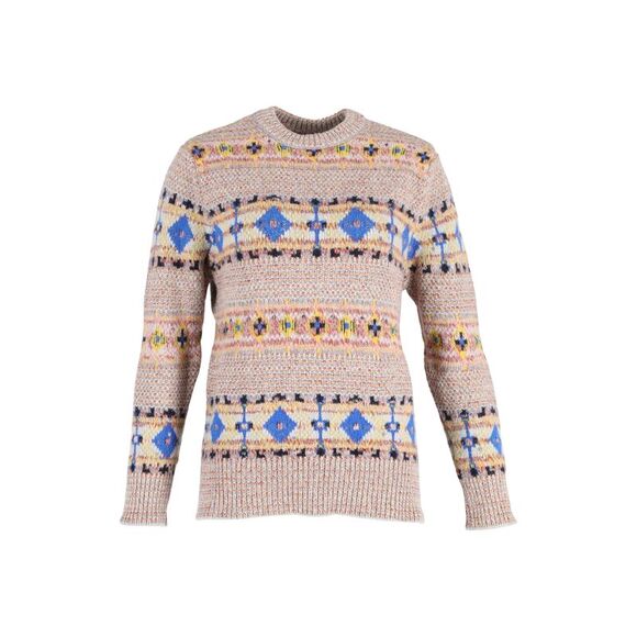 Victoria Beckham Fair Isle Knit Sweater in Multicolor Wool - Picture 1 of 3